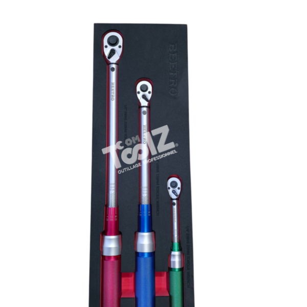 Jeu clé dynamométrique 3pcs BEETRO TC0740